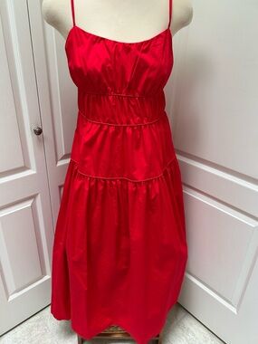 Red Spaghetti-Strap Maxi Dress - Women